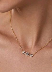 Delicate Gold & Crystal Necklace
