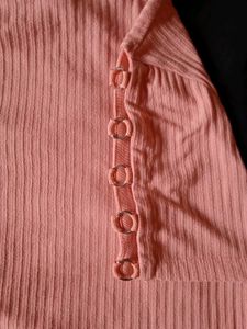 Cute Pink Ribbed Top