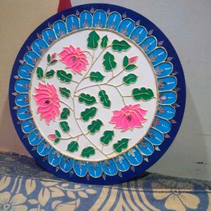 Handmade Lippan Art Wall Decor – Floral Design