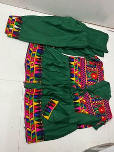 Navratri Special Green Embroidered Kurta Set