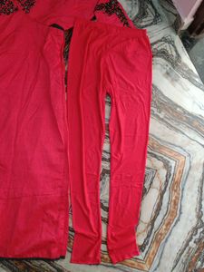 Red Embroidered Ethnic Gown