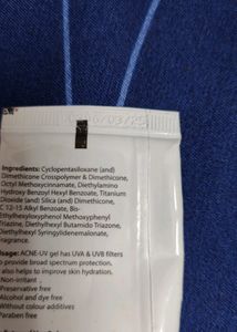 Acne-uv Silicone Sunscreen Gel