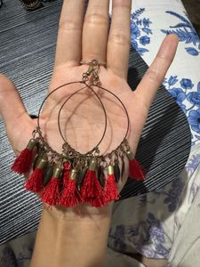 4 Oxidised Jhumka Earring