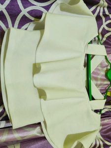 Cute White Crop Top🤍