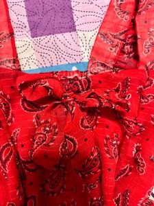Cute Bow Red Top