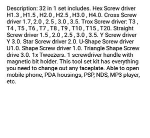 JACKLY 32-in-1 Screwdriver Set