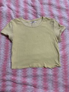 Yellow Crop Top