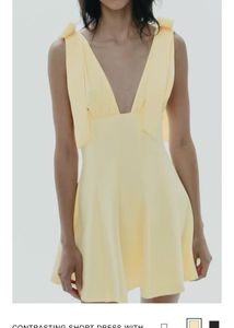 Zara Yellow Mini Dress