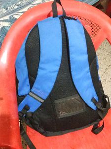Blue And Black Backpack