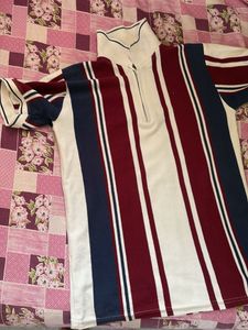 Striped Polo T-Shirt