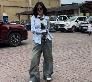 SAVANA Wide Leg Denim Jeans 😙