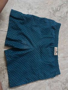 Blue Polka Dot Shorts