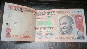 1000 Rupees Note