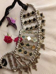 Boho Chic Silver Choker