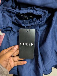 New with tag- Navy Tiered Mini Dress