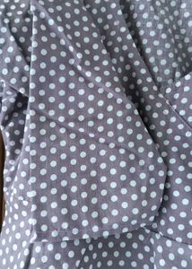 Polka Dot Wrap Top