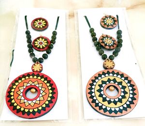 Terracotta Pendant Sets Combo