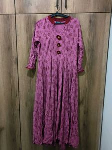 Floral Print Maxi Kurti