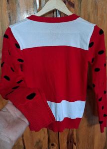 Cute Red Polka Dot Cardigan