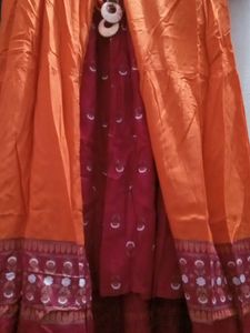 Cotton Blend Festive Anarkali Kurti Set