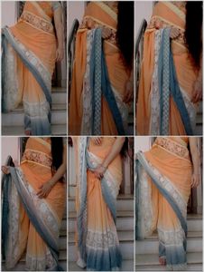 party wear saree with blouse