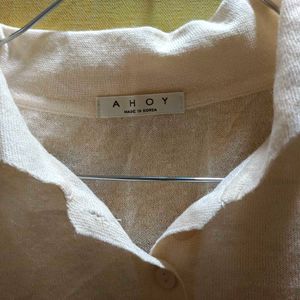 Cute Cream Top - made In Korea