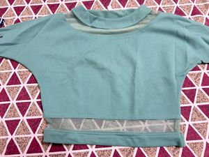 Green Crop Top