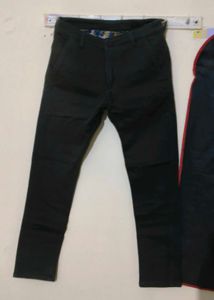 Men's Olive Green Slim Fit Trousers