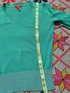 Esprit Green V-Neck Sweater