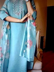 Elegant Light Blue Salwar Kameez