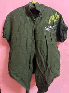 Green Shirt Thrifted