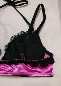 Pink &amp; Black Bra