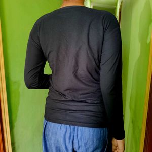 Black Long Sleeve Top