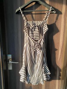 Striped Patterned Back Dress ❤️