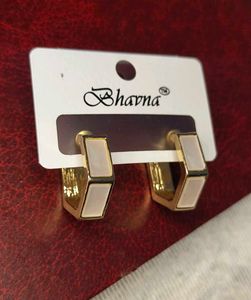 Geometric Gold Hoop Earrings