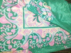 Printed Green Saree