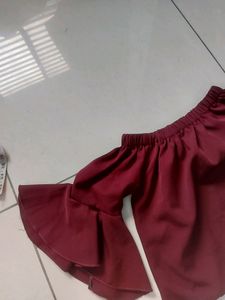 Off Shoulder Crop Top