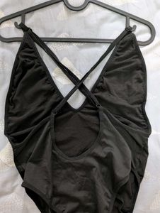 Black Bodysuit With Thigh Garters