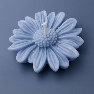 Blue Flower Candle