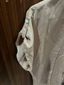 Elegant Beige Button-Down Shirt