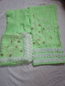 Pista Green Lehenga Choli Set