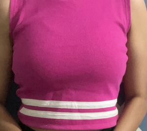 Pink Sleeveless Top