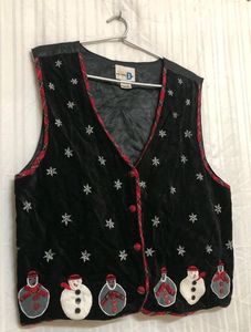 Paul Harris Design Black Printed Vest