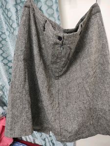 Grey Jute Formal Skirt
