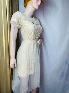 Elegant Lace T-Shirt Dress