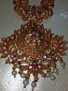 Matte Finish Antique Jewellery Set