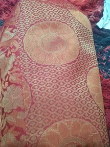Red & Gold Banarasi Silk Saree