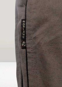 Hot Line Solid Brown Men Track Pants