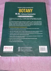 MSC ENTRANCE BOOK-Botany
