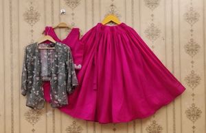 Pink Lehenga Choli with Jacket